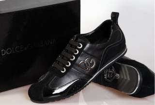 NEW Style Fashion Casual Mens Flat Black DG² Shoes Size40 46 #DG01 