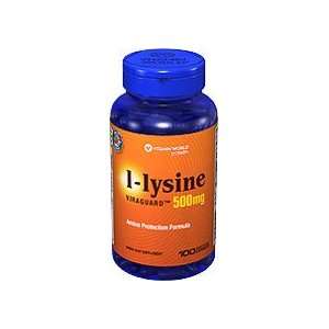  L Lysine 500 mg. 100 Capsules