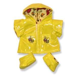  Yellow Rain Coat and Boots Outfit Clothing Fits 8 10 