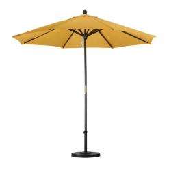 Premium 9 foot Yellow Patio Umbrella with Base  