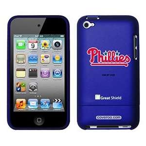  Phillies Red Text on iPod Touch 4g Greatshield Case Electronics