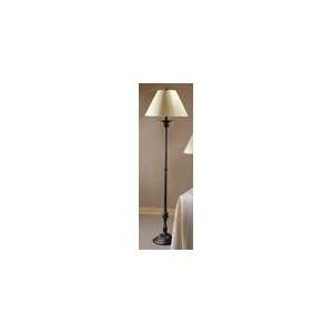 Beverly Collection 1 Light Floor Lamp with Classic Butter Yellow Faux 