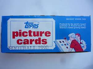 1990 TOPPS FOOTBALL VENDING BOX (500 CARDS)  