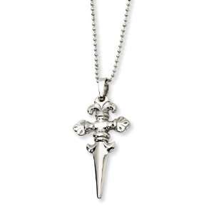  Stainless Steel Dagger Necklace Chisel Jewelry