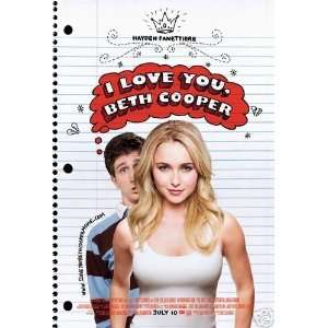  I LOVE YOU BETH COOPER Movie Poster   Flyer   14 x 20 