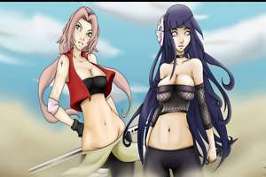 Yugioh / Bleach Sakura and Hinata Playmat  