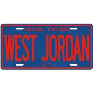   AM FROM WEST JORDAN  UTAHLICENSE PLATE SIGN USA CITY
