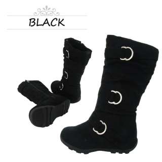 New Cute Comfort Junior Girls Casual Faux Suede Leather Boots Shoes 