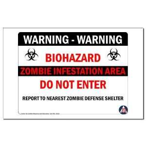  Department of Zombie Defense Mini Poster Print by 