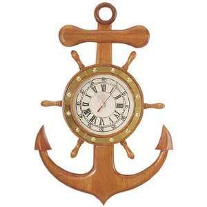 Anchor & Ship Wheel Clock
