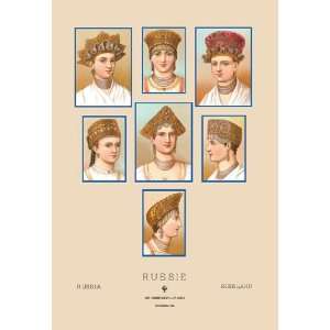  Russian Hats and Hairstyles #2 20x30 Poster Paper