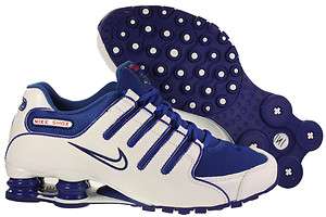 Mens Nike Shox NZ White/Royal Blue Running Tennis Sneaker 378341 404 