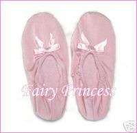 10 PINK Ballet SLIPPERS *¨*FAIRY PRINCESS Shoes  