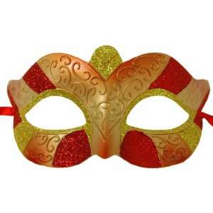  Serious Petite Costume Eye Mask Red/Gold Toys & Games