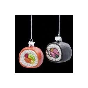  Pack of 8 Asian Fusion Noble Gems Glass Sushi Christmas 
