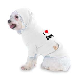  I Love/Heart Gary Hooded T Shirt for Dog or Cat LARGE 