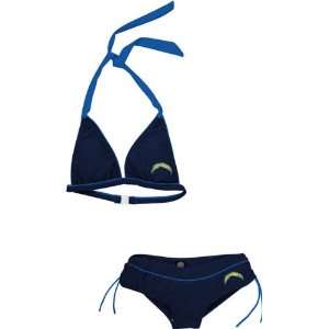  San Diego Chargers Womens Blue Cheeky Bikini