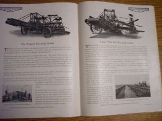 RARE 1910 Road Construction Catalog Steam Roller Grader  