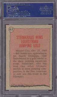   62 Bill Steinkraus PSA 10. This is 1 of just 3 cards graded PSA 10