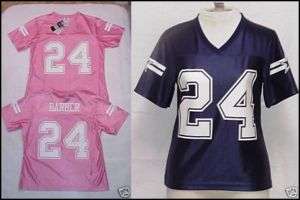   Marion Barber 24 Made By The DALLAS COWBOYS Women JERSEY Shiny Sz S XL