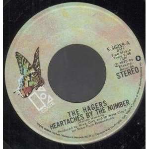  HEARTACHES BY THE NUMBER 7 INCH (7 VINYL 45) US ELEKTRA 
