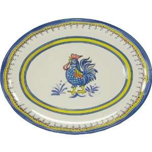  Poule Chicken Le Cadeaux Melamine Dinnerware, 16 Inch 