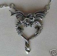 DRAGON HEART PENDANT Sterling Silver Hand Crafted  