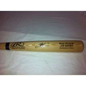 Joe Mauer Minnesota Twins Hand Signed Autographed Rawings Fullsize Bat 