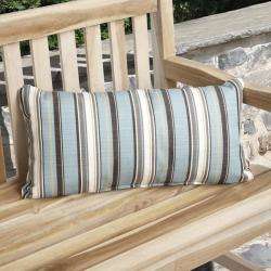 Charisma Outdoor Blue Stripe Pillow with Sunbrella  