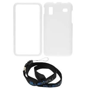 GTMax White Hard Rubberized Snap On Case + Neck Strap Lanyard AT&T 