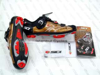 2011 Sidi Dragon 2 BLK Bronze Vernice MTB Shoes 39.5 Us6.5  