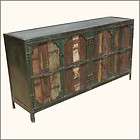 Sierra Rustic Reclaimed Wood Distressed 4 Cabinet Buffet Credenza 