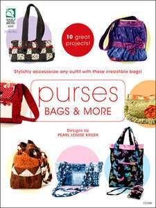 Purses, Bags & More Sewing Patterns Mini Tote Book Quilted Quilting 