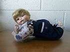Gustave J Wolff Porcelain Baby Doll Collectible Figure Ceramic Blue 