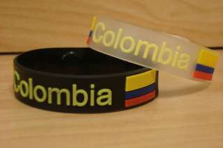 Colombia Pulsera/Wristband Flag/Bandera Transparent NEW  