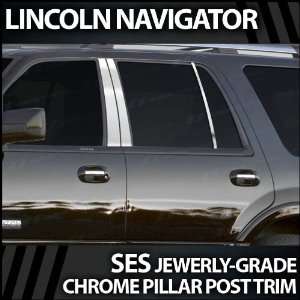  1998 2012 Lincoln Navigator 6pc. SES Chrome Pillar Trim 