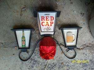 Carling Red Cap Ale Advertising Lighted sign with Cap  