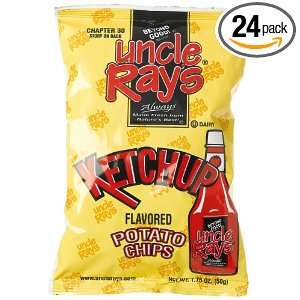 Uncle Rays Ketchup Potato Chips, 1.75 Ounce Units (Pack of 24 
