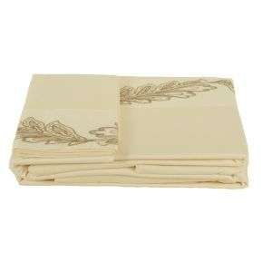 Croscill BELLISSIMO Queen SHEET Set 4pc GOLD Embroidery  