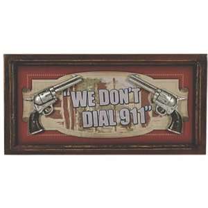 Rivers Edge Products We Dont Dial 911 3D Pub Sign  Sports 