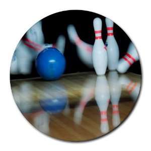  Bowling Sport Round Mouse Pad