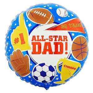  Lets Party By Party Destination All Star Dad Foil Balloon 
