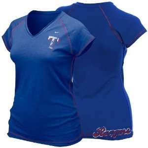   Rangers Ladies Royal Blue Bases Loaded T shirt