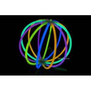   of 5 Assorted Glow Stick Ball  60 sticks + 10 connectors Toys & Games