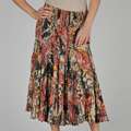 Grace Elements Womens Floral Paisley Cotton Skirt Was $ 