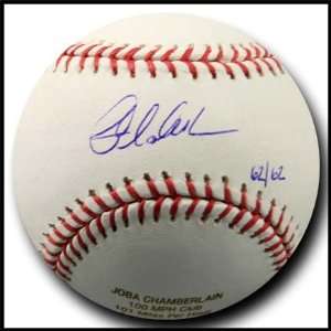   Baseball   with 100 MPH Club Inscription