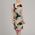 Lennie for Nina Leonard Womens Paisley Print Sheath Dress 