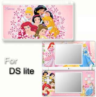 Princess Pink SKIN VINYL STICKER Nintendo DS Lite #1  