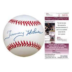  Tommy Holmes Autographed Baseball