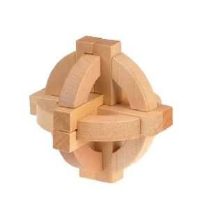  Classic 3D Global Hand Crafted Wooden Puzzle, Brain Teaser 